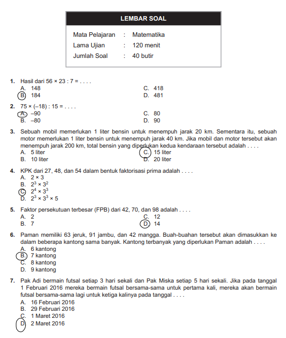 Soal Try Out Matematika Kelas 9 Dan Kunci Jawaban - Piffle me Soal Try Out Matematika Kelas 9 Dan Kunci Jawaban - Piffle me