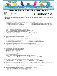 Menguasai Bahasa Indonesia Kelas 3 SD Semester 2 Panduan Lengkap Soal