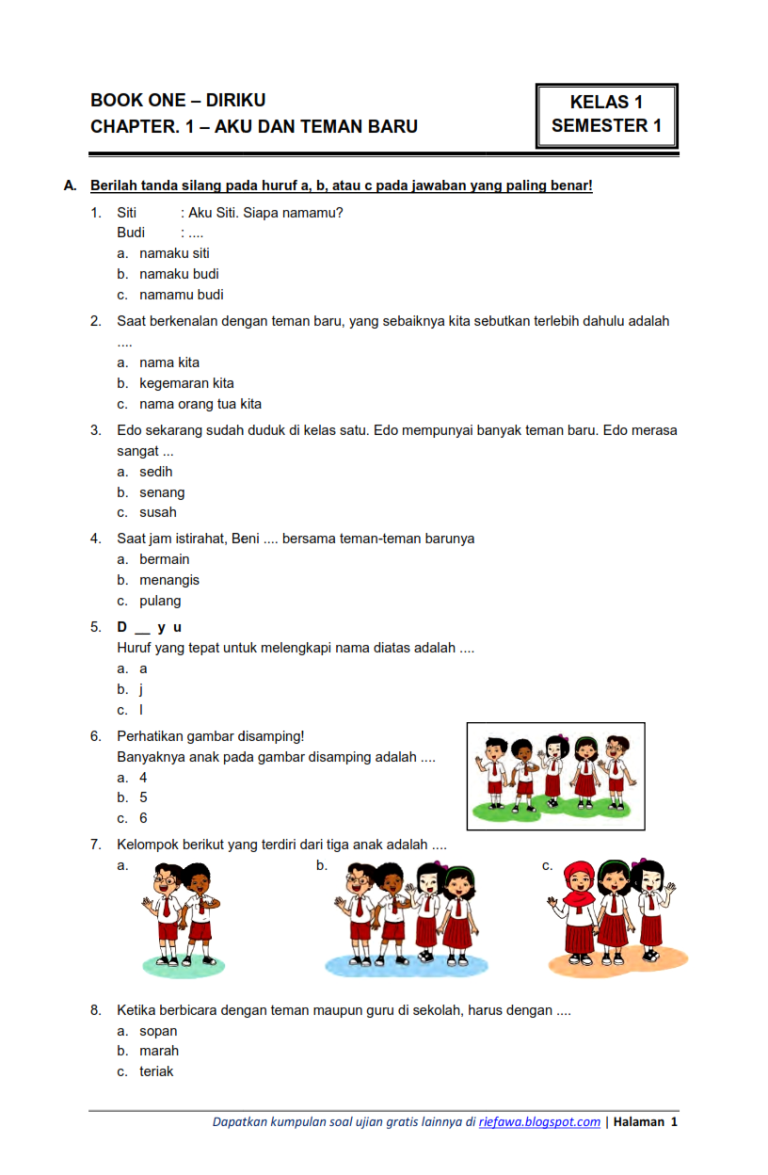 7 Rahasia Latihan Terbaik Soal Tema 1 Kelas 3 SD Agar Nilai Ujian Anak Melonjak Drastis 7 Rahasia Latihan Terbaik Soal Tema 1 Kelas 3 SD Agar Nilai Ujian Anak Melonjak Drastis