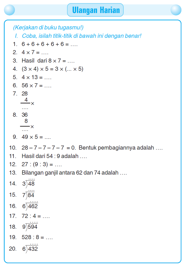 Soal Matematika Kelas 2 Sd Perkalian Dan Pembagian Dalchaebi Soal Matematika Kelas 2 Sd Perkalian Dan Pembagian Dalchaebi