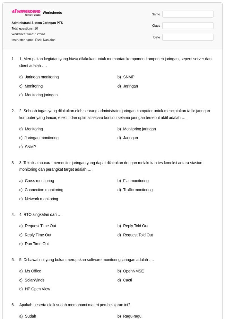 7 Rahasia Sukses Ujian dengan Bank Soal Administrasi Sistem Jaringan Kelas 2 3 Terbaru