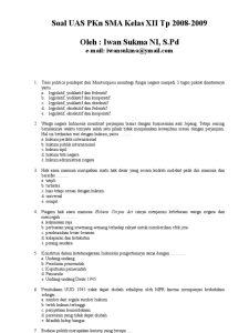 Soal Usbn Pkn Kelas 12 Kurikulum 2013 Dalchaebi