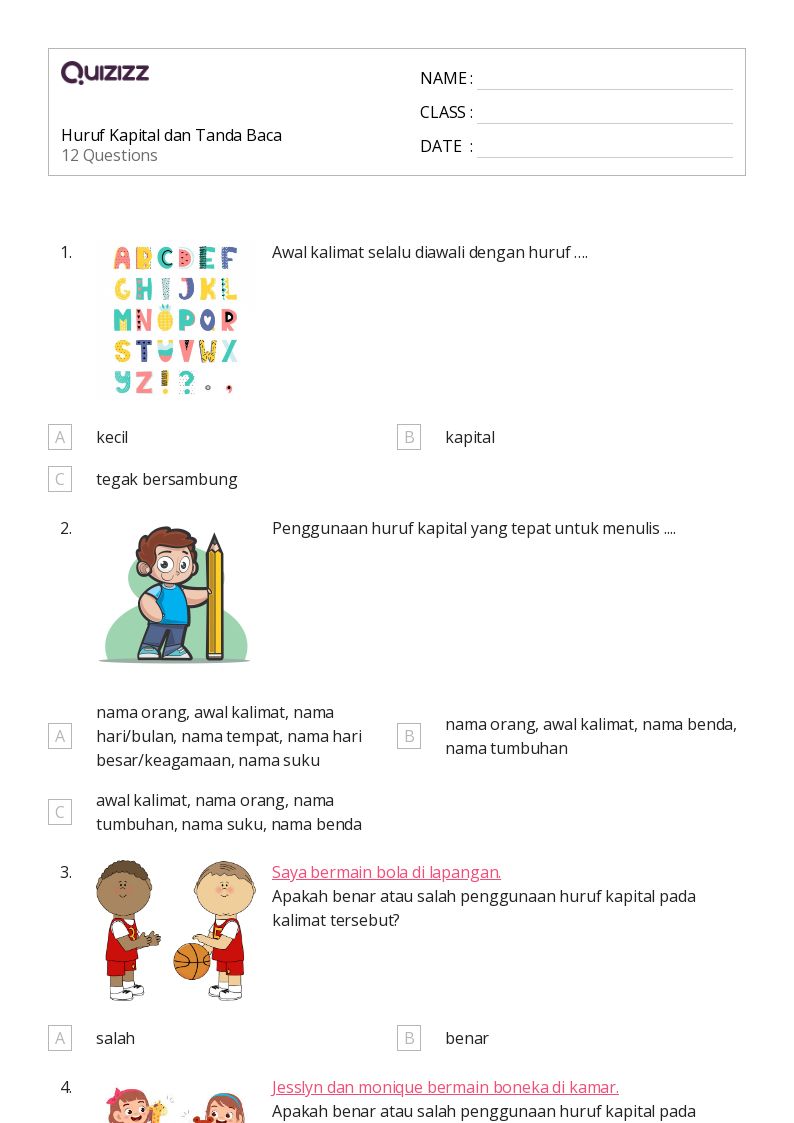 bahasa indonesia soal bacaan dan jawaban kelas 3