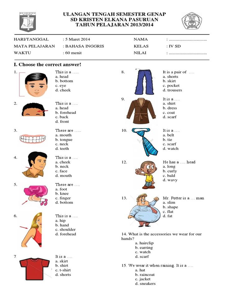 Materi Les Bahasa Inggris Kelas 3 Sd Fase