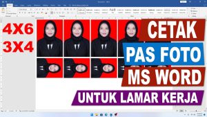 Ukuran Pas Foto 2x3 3x4 4x6 Sesuai Standar Cara Mengaturnya - Free Word