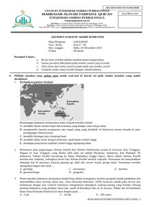 Asesmen Geografi Kelas XI MA Istiqomah PDF