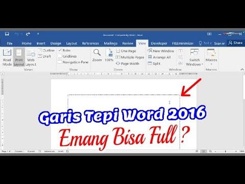Ternyata Begini Cara Menampilkan Text Boundaries di Word 2016, Wajib Tahu