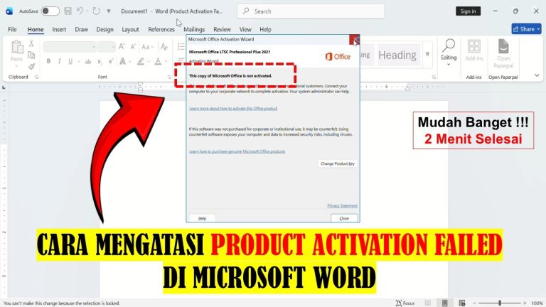 3 Langkah Ampuh Atasi Microsoft Word 2013 Product Activation Failed di 2026