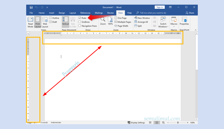 3 Langkah Cepat Cara Menampilkan View Ruler di Word 2016, Ternyata Semudah Ini