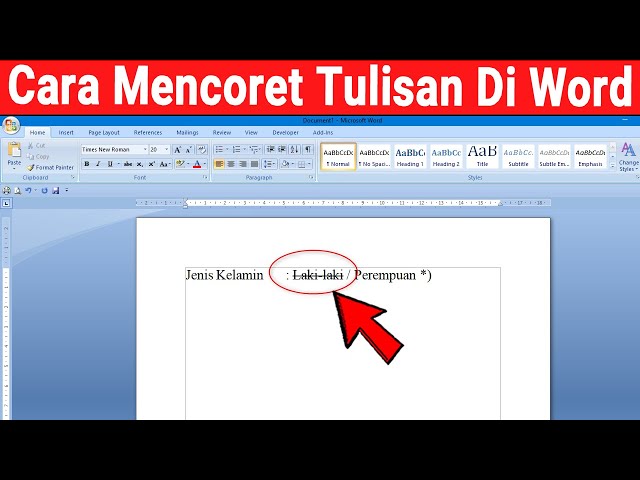 3 Trik Rahasia: Cara Mencoret Tulisan di Microsoft Word 2026 untuk Pemula