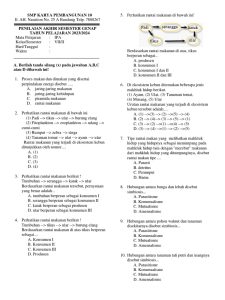 Soal UAS IPA Kelas 7 Semester 2 PDF Ilmu Sosial Sains Matematika