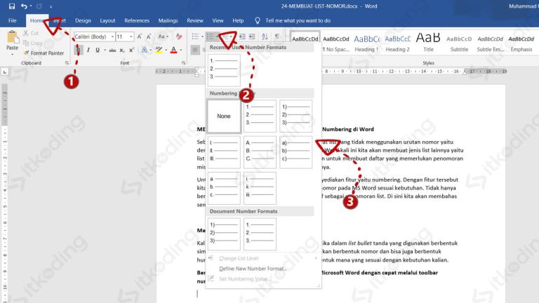 6 Cara Merapikan Nomor Urut di Word dengan Cepat, Ternyata Semudah Ini! 6 Cara Merapikan Nomor Urut di Word dengan Cepat, Ternyata Semudah Ini!