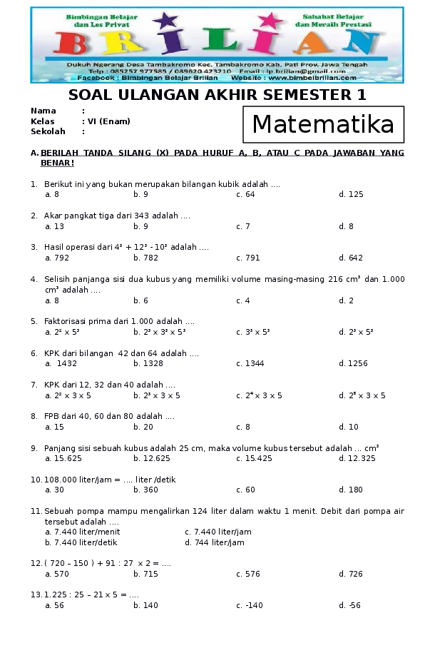 Soal PTS Matematika Kelas 2 Semester 1 Ternyata Ada Pola Rahasia, 3 Trik Ini Wajib Dikuasai Sebelum Ujian
