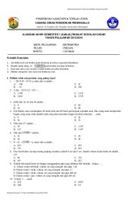 Persiapan Jitu Download Soal UAS Matematika Kelas 6 Semester 2 untuk