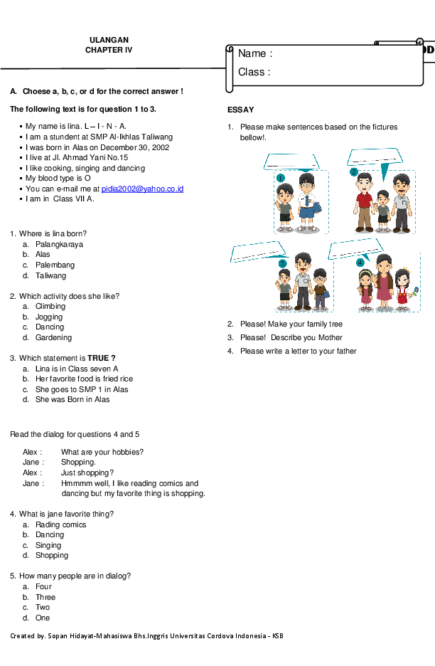 5 Contoh Soal Bahasa Inggris Kelas 9 Chapter 2 yang Sering Muncul di Ujian, Wajib Kamu Kuasai Sebelum Terlambat! 5 Contoh Soal Bahasa Inggris Kelas 9 Chapter 2 yang Sering Muncul di Ujian, Wajib Kamu Kuasai Sebelum Terlambat!