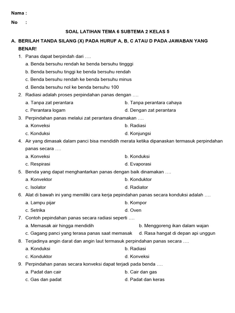 6 Soal Latihan Soal Tema 6 Kelas 4 Subtema 2 yang Sering Muncul, Ternyata Ini Pembahasannya Paling Jelas 6 Soal Latihan Soal Tema 6 Kelas 4 Subtema 2 yang Sering Muncul, Ternyata Ini Pembahasannya Paling Jelas
