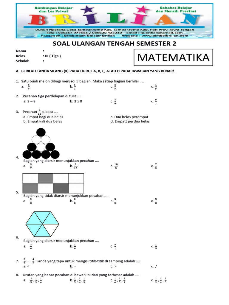 7 Cara Seru Latihan Soal Ujian Kelas 3 SD Semester 2 yang Terbukti Bikin Anak Jago 7 Cara Seru Latihan Soal Ujian Kelas 3 SD Semester 2 yang Terbukti Bikin Anak Jago