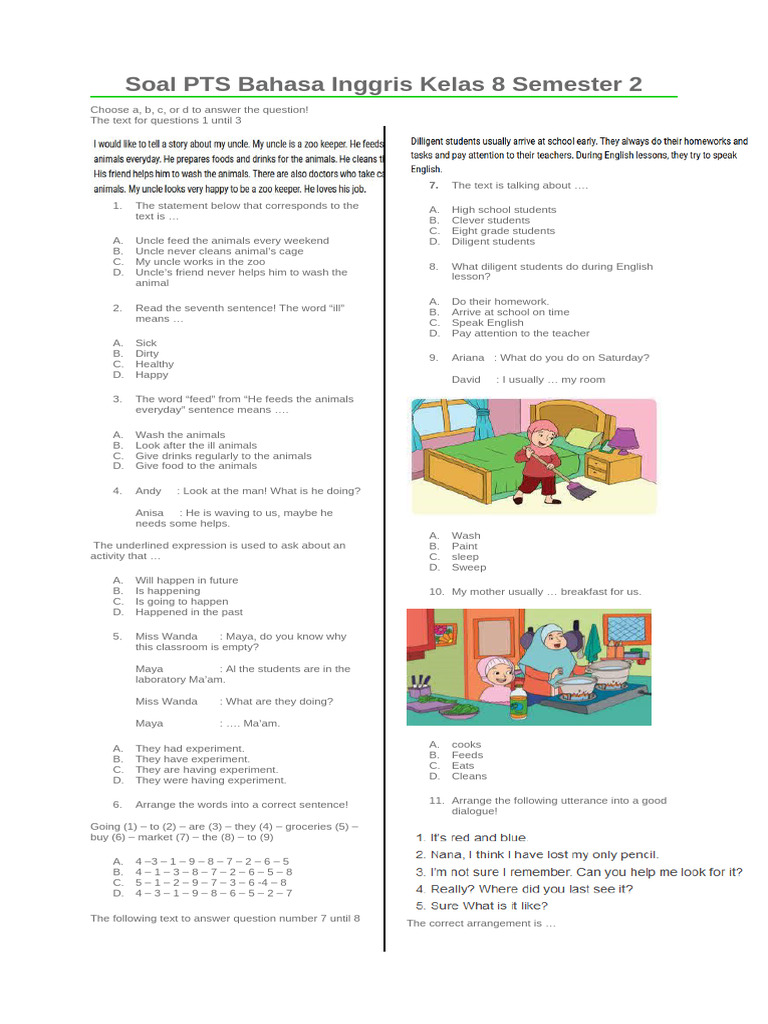 7 Rahasia Menaklukkan Contoh Soal Bahasa Inggris Kelas 8 Semester 2 K13 yang Sering Bikin Siswa Tersesat 7 Rahasia Menaklukkan Contoh Soal Bahasa Inggris Kelas 8 Semester 2 K13 yang Sering Bikin Siswa Tersesat