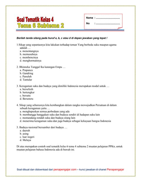 Akhirnya Temuan Mengejutkan dari Latihan Soal Tema 6 Sub Tema 2 Kelas 4 yang Wajib Diketahui Orang Tua Akhirnya Temuan Mengejutkan dari Latihan Soal Tema 6 Sub Tema 2 Kelas 4 yang Wajib Diketahui Orang Tua
