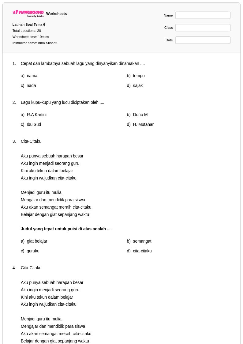 Terbukti! 7 Langkah Praktis Kuasai Latihan Soal Tema 6-9 Kelas 4 Sebelum Ujian