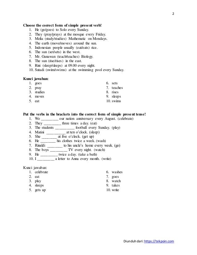 Ternyata Ini 5 Contoh Soal Bahasa Inggris Kelas 8 Semester 2 Tentang Tense yang Sering Muncul di Ujian Ternyata Ini 5 Contoh Soal Bahasa Inggris Kelas 8 Semester 2 Tentang Tense yang Sering Muncul di Ujian