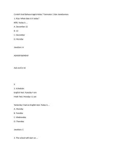 Contoh Soal Bahasa Inggris Kelas 7 Semester 2 PDF