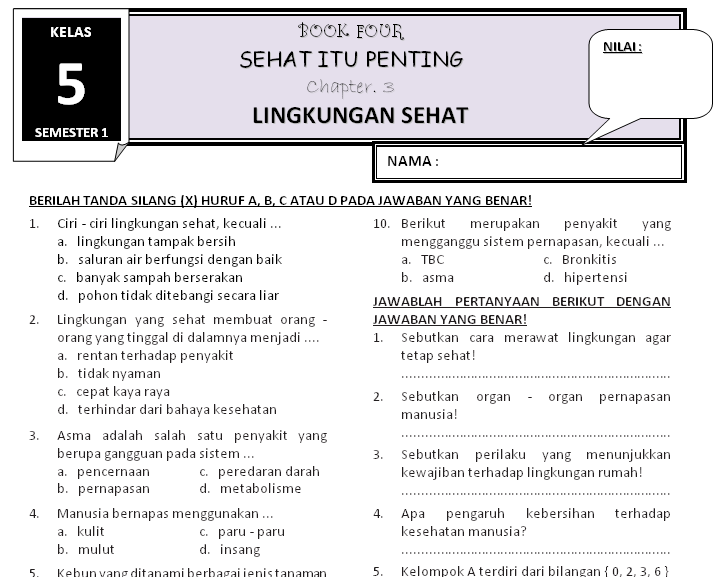 Rahasia Lulus Ujian dengan Soal Tema 4 Kelas 5 SD Revisi 2017 yang Wajib Anda Tahu Rahasia Lulus Ujian dengan Soal Tema 4 Kelas 5 SD Revisi 2017 yang Wajib Anda Tahu
