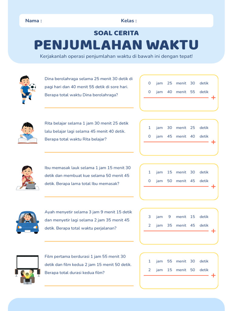 Wajib Tahu 5 Contoh Soal Tentang Pengenalan Waktu Kelas 3 Agar Anak Cepat Mahir